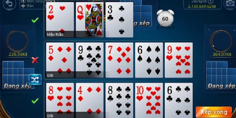 Mẹo xếp bài Mậu Binh chuẩn xác cho người mới chơi